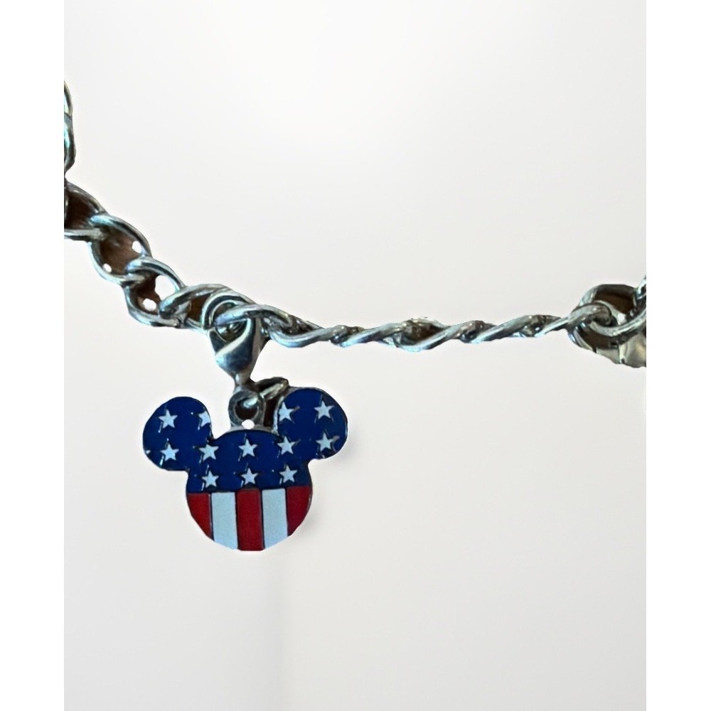 Mickey Mouse American Flag Icon Disney Clip on‎ Add a Charm Patriotic July 4th